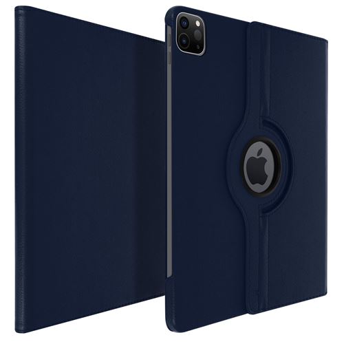 Etui pour iPad Pro 11 2022 2021 2020 2018 et Air 2022 2020 Support Rotatif 360&deg; Bleu