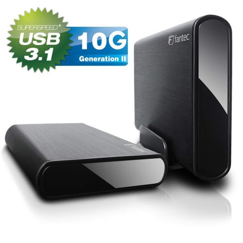 FANTEC DB-ALU31A noir 3,5 SATA USB 3.1 Typ-C
