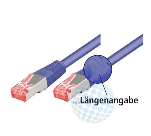 Câble droit S/FTP (PIMF), CAT.6, violet, 1,5 m