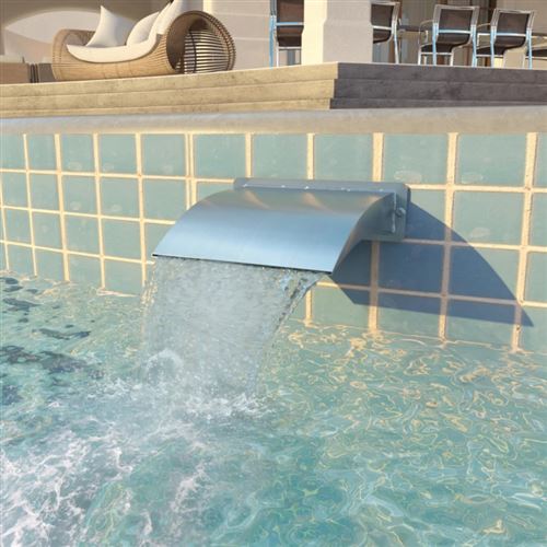 Fontaine d'&eacute;tang Acier inoxydable 30 x 9 x 26 cm Argent&eacute; Vidaxl Argent