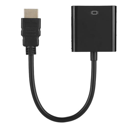 Générique Convertisseur Vidéo Câble Adaptateur 720P / 1080P Hdmi Mâle À Vga Femelle Adaptateur Convertisseur Vidéo Pour Ordinateur
