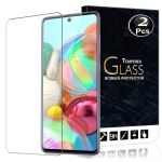 Vitre protection ecran pour Samsung Galaxy A71 Verre trempé incassable lot de [X2] Tempered Glass