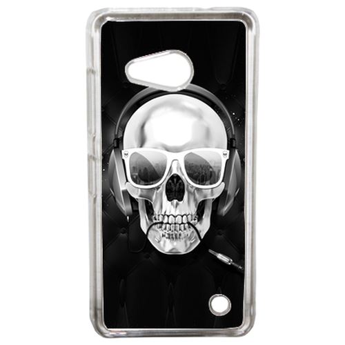 Coque Tete De Mort Swag Casque De Musique Compatible Lumia 550 Transparent