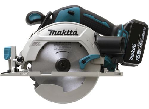 Scie Circulaire 18V + 2 Batteries 5 Ah + Chargeur + Coffret Makpac - Makita - Dhs680Rtj