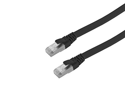 Helos 148737 ultra plat câble patch u utp slim cat 6, 0,5 m noir