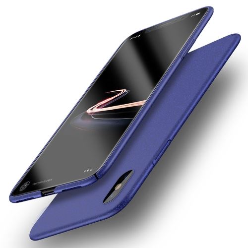 Iphone X / Xs Coque Protection Plastique Ultra Fine Bleu Als80184