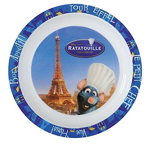 Fun house 005201 ratatouille assiette micro-ondable pour enfant polypropylène rouge 22 x 22 x 1 cm