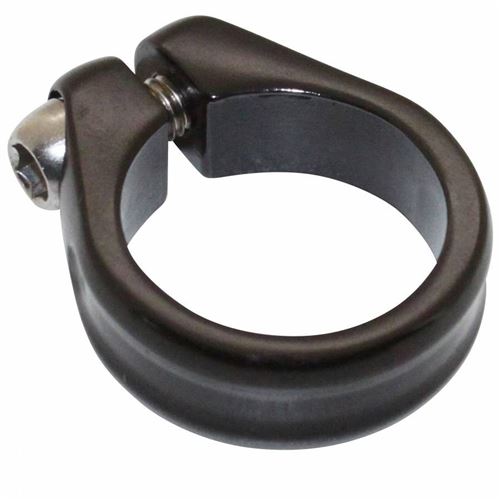 Collier serrage tige de selle chc newton alu noir mat diam. 28,6mm