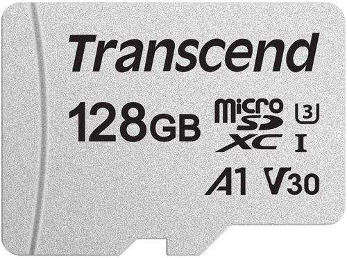 Transcend 300S - Carte mémoire flash - 128 Go - A1 / Video Class V30 / UHS-I U3 - microSDXC