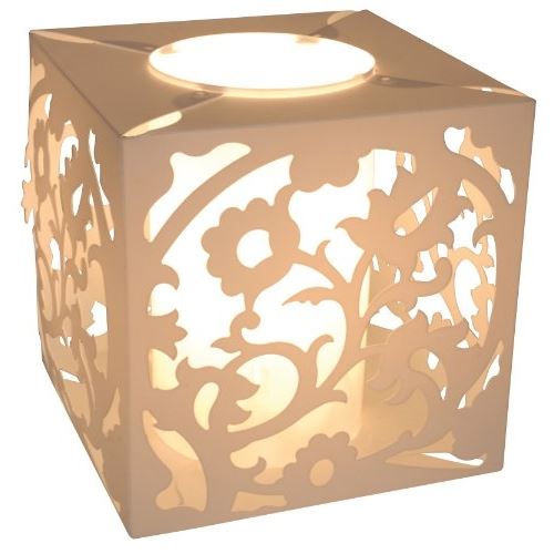 Naeve leuchten lampe de table avec interrupteur pour câble souple, hauteur 18 cm-diamètre 16,5 cm blanc 3005323 film