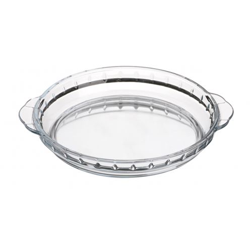 Plat à tarte en verre - L 23 x l 20 x H 3 cm