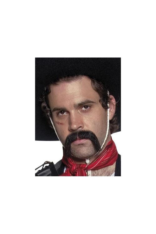 Moustache authentique cowboy mexicain