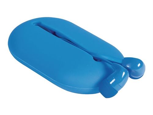 Sweex - In-ear hoofdtelefoons met micro - inwendig - met bekabeling - 3,5 mm-stekker - blauw