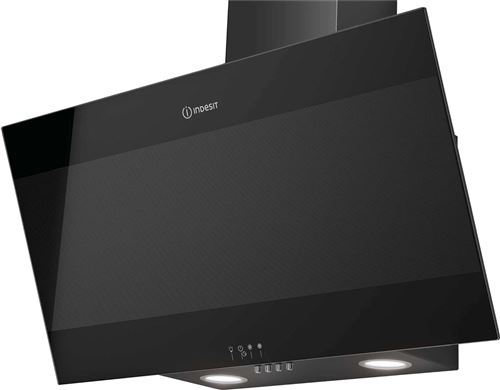 Indesit Noire Hotte Décorative 647M³/H 80Cm, Ihvp 83 Flmk - Image 1