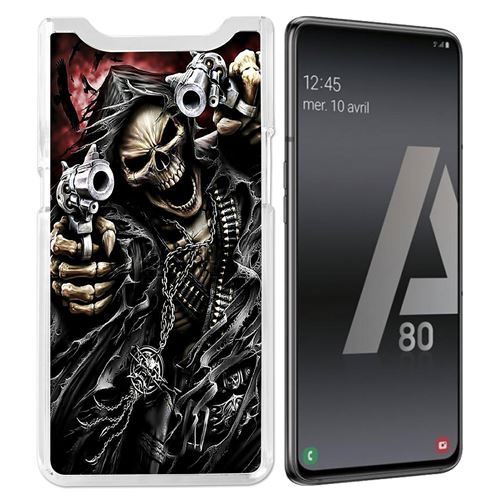 Coque pour Samsung Galaxy A80 / A90 -  Tete Mort Pistolet