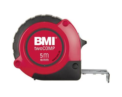 BMI 472241021M Mètre à Ruban de Poche Two Comp, Multicolore, 2 m