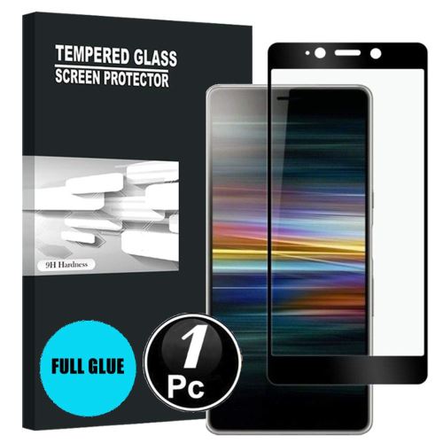 Sony Xperia L3 Vitre protection d'ecran en verre trempé incassable protection integrale Full 3D Tempered Glass FULL GLUE - [X1-Noir]