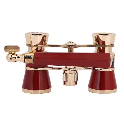 Jumelles D'Opéra HQRP 3x25 Roses - Poignée Extensible Et Bordure Dorée - Idéal Théâtre
