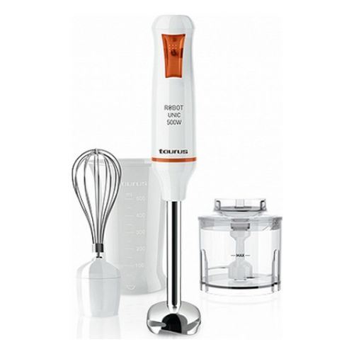 batteur hachoir Taurus Robot Unic 500 Plus Inox 500W Blanc