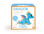 4 cartes mosaique 3d dragon