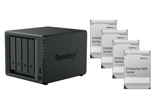 Serveur NAS Synology DS925+ (8Go RAM) avec 4x 8To HAT Enterprise