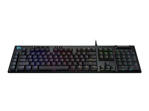 Logitech Gaming G815 - Clavier - rétroéclairé - USB - QWERTY - R.-U. - commutateur : GL Tactile - noir