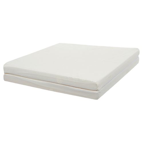 Non Communiqué Blanc Tinéo - Matelas Bébé 60X120cm Pliant 2 Parties