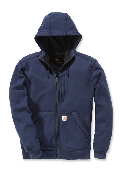 Sweat zippé coupe-vent à capuche TS bleu marine - CARHARTT - S1101759412S