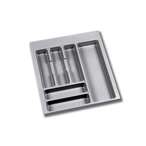 Non Communiqué Gris (1 Unite) Range-Couverts Pour Tiroirs De Cuisine, Module 500 Mm, Plastique,