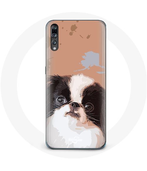 Coque pour Huawei P20 Épagneul japonais Noir et Blanc Race de chiens Maniacase