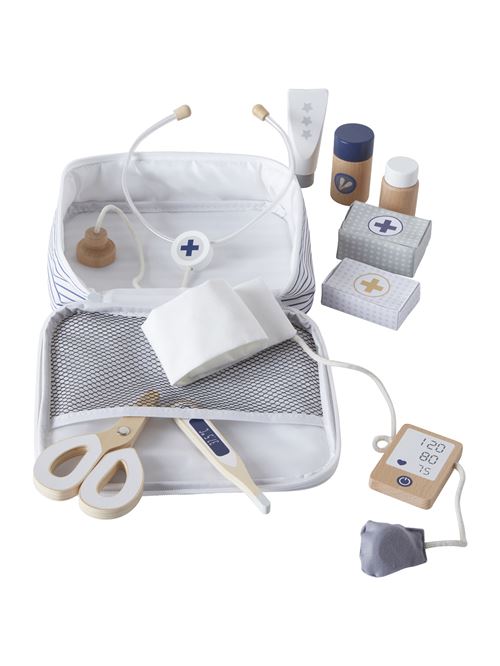 Set docteur pour poupon en bois - blanc - TU - VERTBAUDET