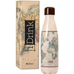 Idrink - Bouteille isotherme décorée 500 ml Carte