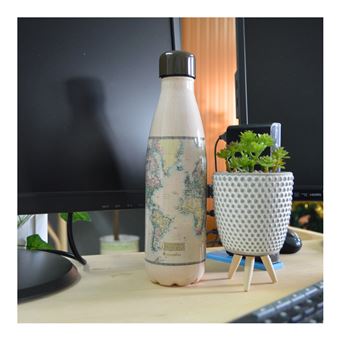 Idrink - Bouteille isotherme décorée 500 ml Carte