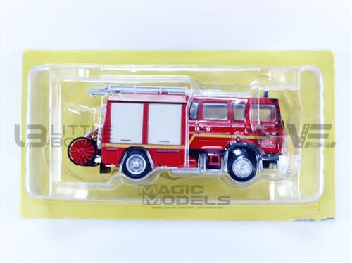 Voiture Miniature de Collection PROMOCAR 1-43 - RENAULT VI S180 Camion Pompier SDIS Haute Savoie - Metz - Red - 6496