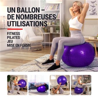Hop-Sport Ballon Fitness 65 cm, pompe incluse, Ballon d'Exercices
