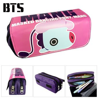 Trousse à crayon BTS Bangtan Boys Rose 20x9x6.5cm - 1
