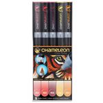 Set 5 marqueurs Chameleon Couleurs chaudes