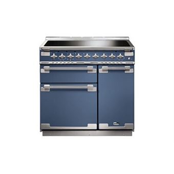 ROCHE BLEUE NICKEL BROSSÉ 90 CM INDUCTION ELS90EISB/-EU