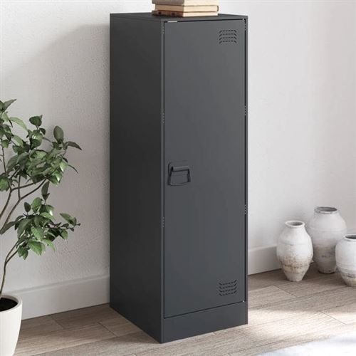 Buffet anthracite 34,5x39x107 cm acier Vidaxl