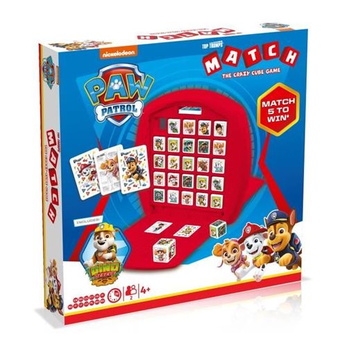Match La Pat'Patrouille Dino Rescue - Jeu de société - Jeu d'Observation et de tactique