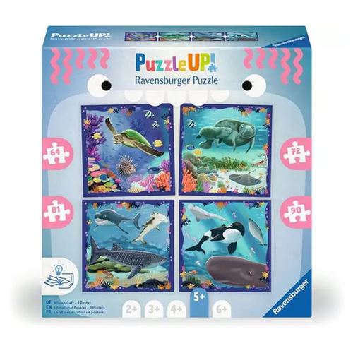Non Communiqué Bleu Puzzle Up! Animaux Marins - 5 Ans