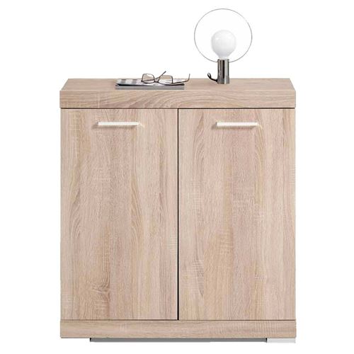FMD Armoire avec 2 portes 80 x 34,9 x 89,9 cm Chêne