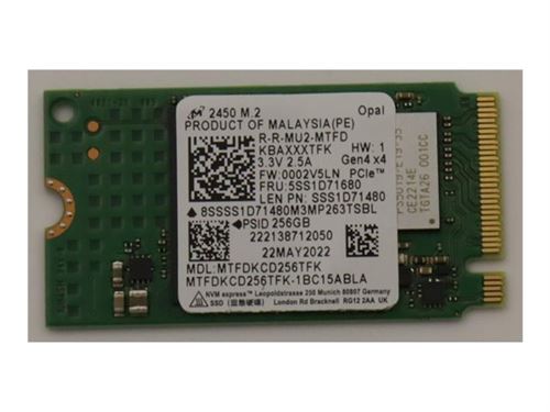 SSD Micron 2450 256 Go Chiffré M.2 2242