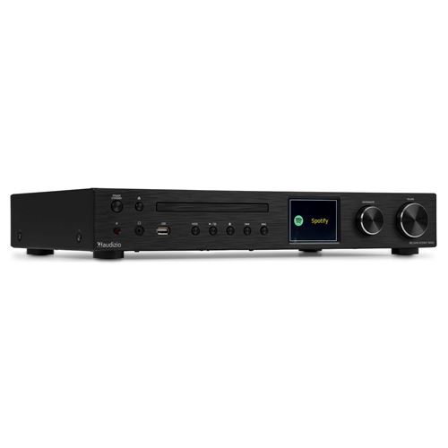 Audizio Bolzano Récepteur Audio Internet Tout en Un - Noir, Amplificateur 100 Watts, Lecteur MP3 et CD