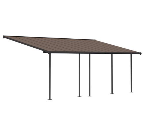 Pergola 22.2m² gris anthracite Palram 705603