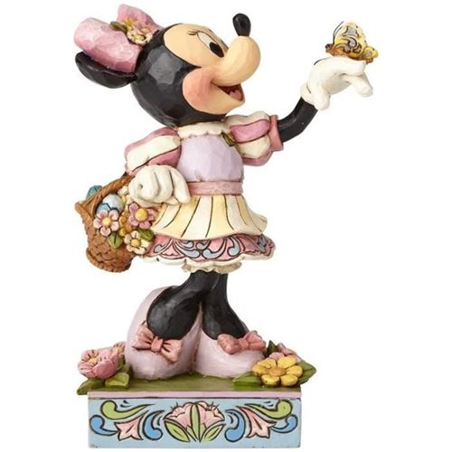 Figurine Disney - ENESCO - Minnie avec Panier Fleurs et oeufs de Paques