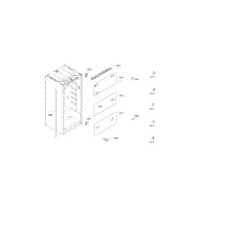 KI81RVFE0 - iQ300, Refrigerateur integrable, 177.5 x 56 cm, charnieres pantographes