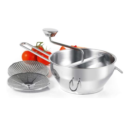 Kitchen Chef Moulin À Légumes Inox Diamètre 247Mm 3 Grilles 13,8Cm - Kc.moul-21.3 - Image 3