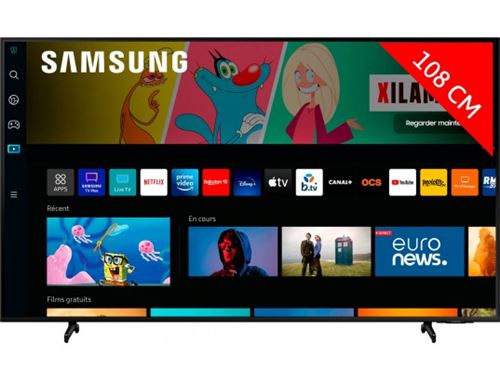 Samsung UE43BU8005K - 43 diagonale klasse 8 Series led-achtergrondverlichting lcd-tv - Crystal UHD - Smart TV - Tizen OS - 4K UHD (2160p) 3840 x 2160 - HDR - zwart