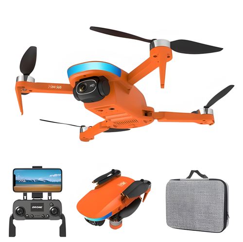 Drone SZSMART S6S Orange GPS 5G WIFI FPVRC 4K Portée 25 min